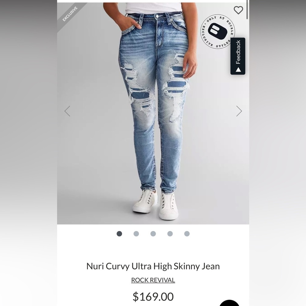 Rock Revival Nuri Curvy Ultra High Skinny Jean 33